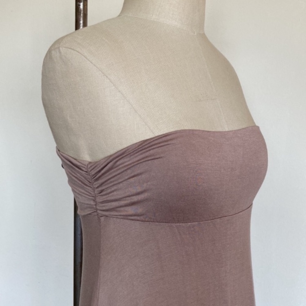 Strapless flowy tube maxi dress. Can be worn as a skirt. Marked L but fits S - Picture 2 of 7